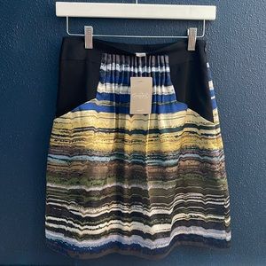 Anthropologie Silk Skirt